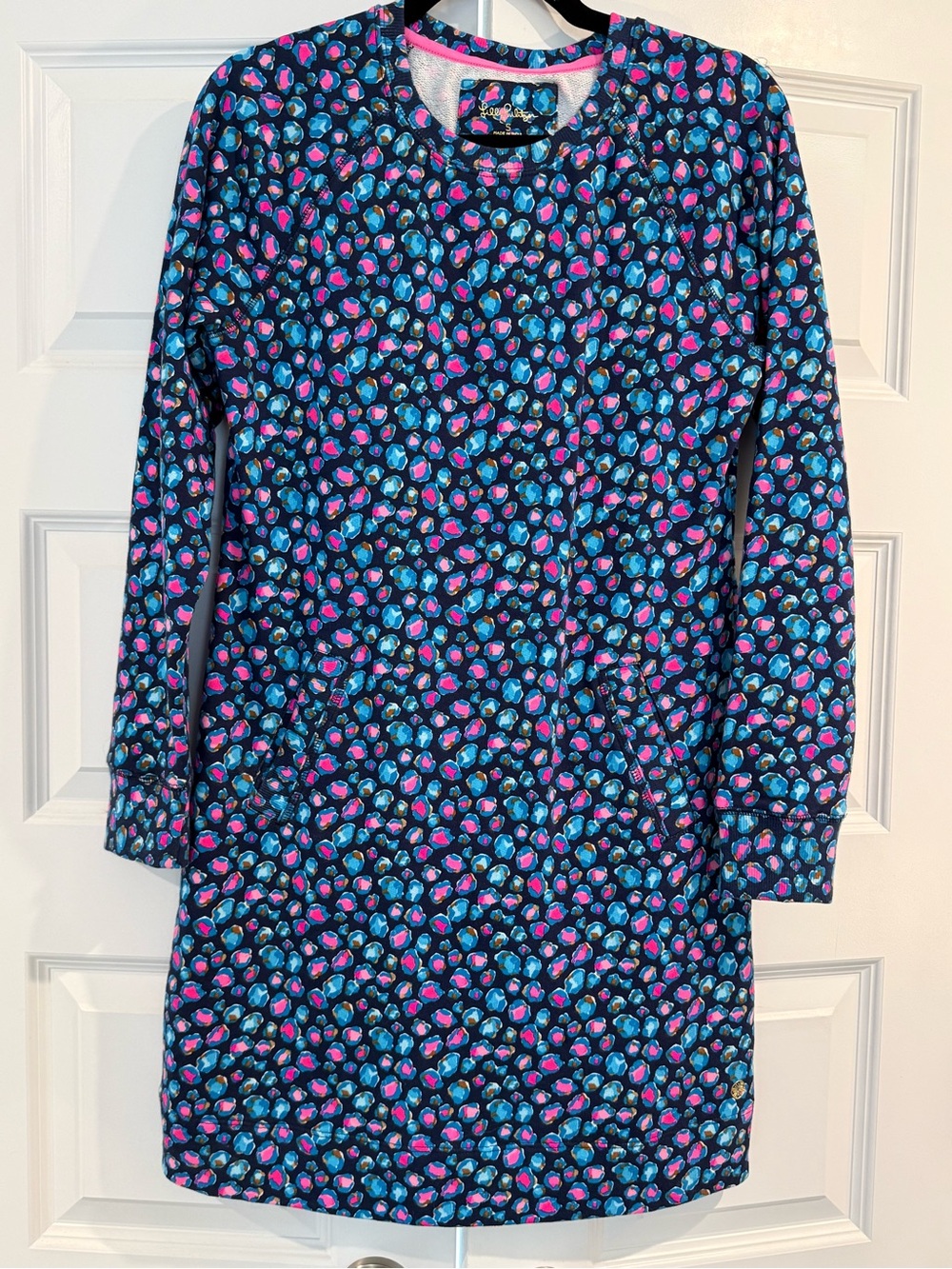 Lilly Pulitzer Beach Comber Long Sleeve Dress Seabreeze